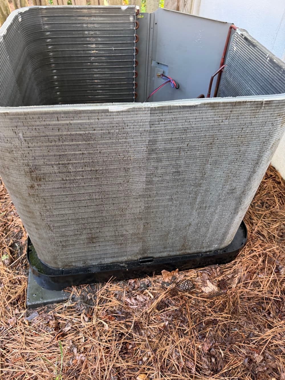 Gallery photos for Clogged Condenser Coil Cleaned Back to Full Efficiency: Image #1