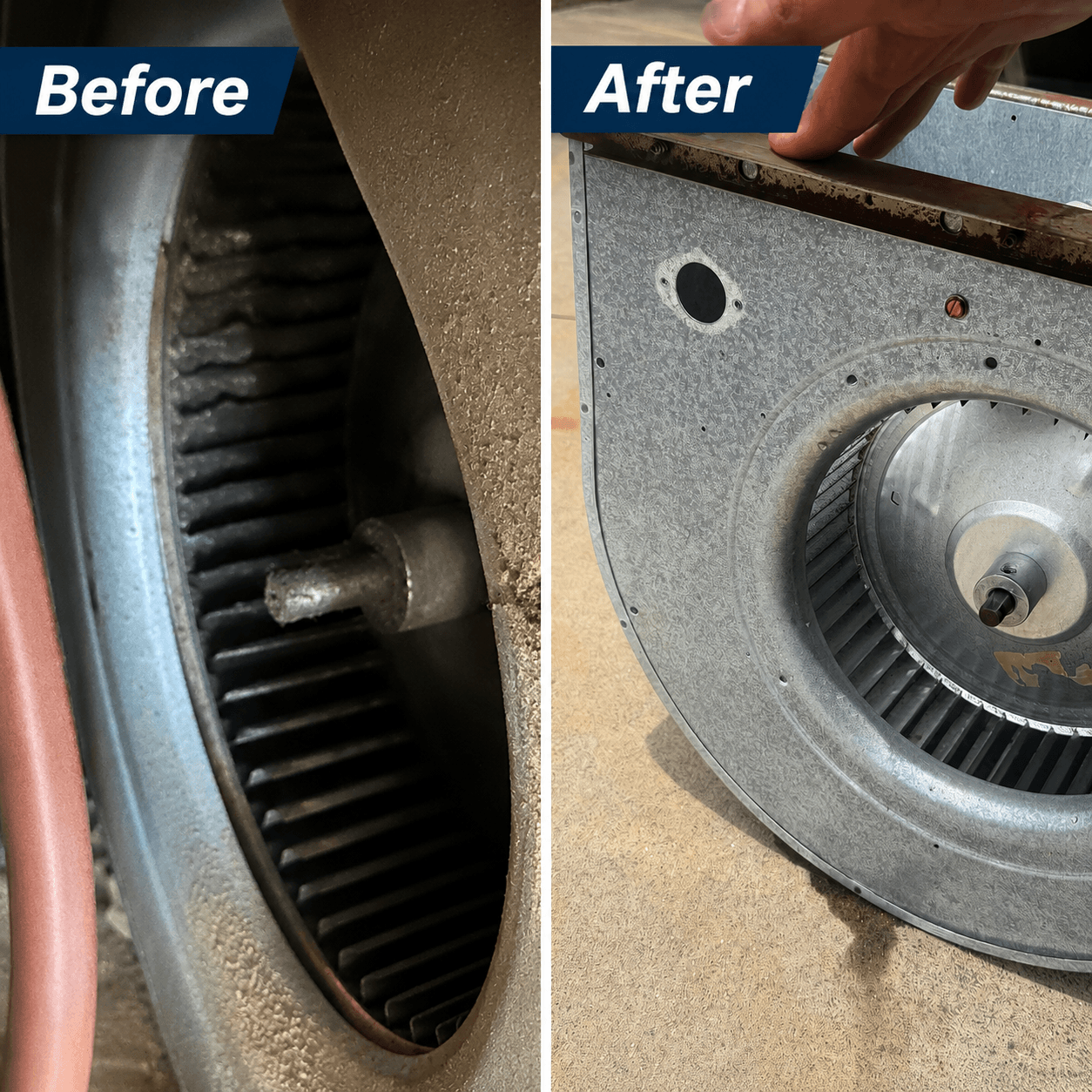 Dirty Blower Wheel Was Killing Airflow in Gainesville GA image