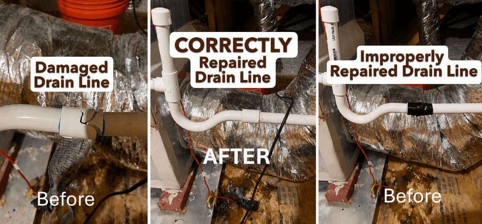 Project Not All AC Drain Line Repairs Are Created Equal image