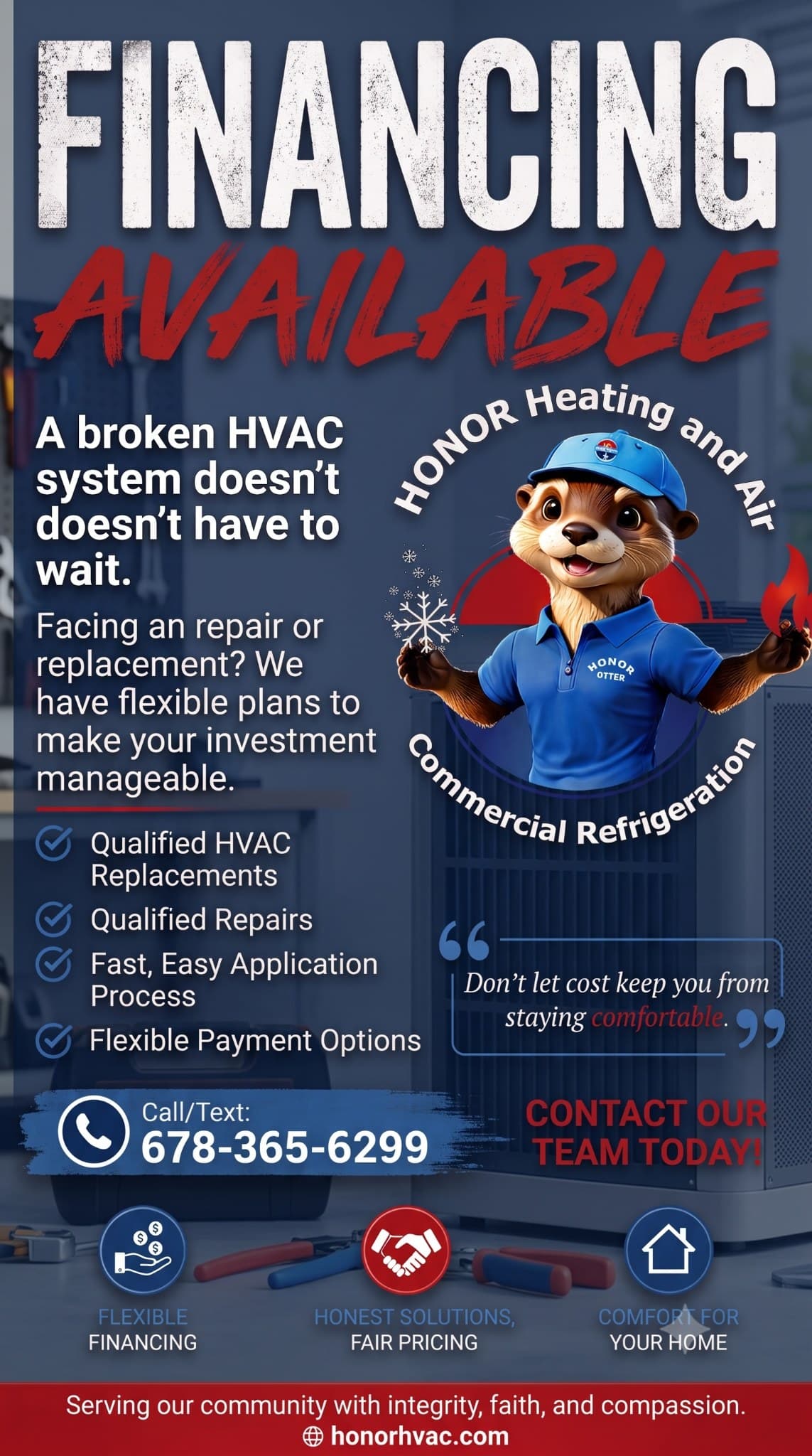 HVAC Financing Now Available - Repairs and Replacements Made Affordable image