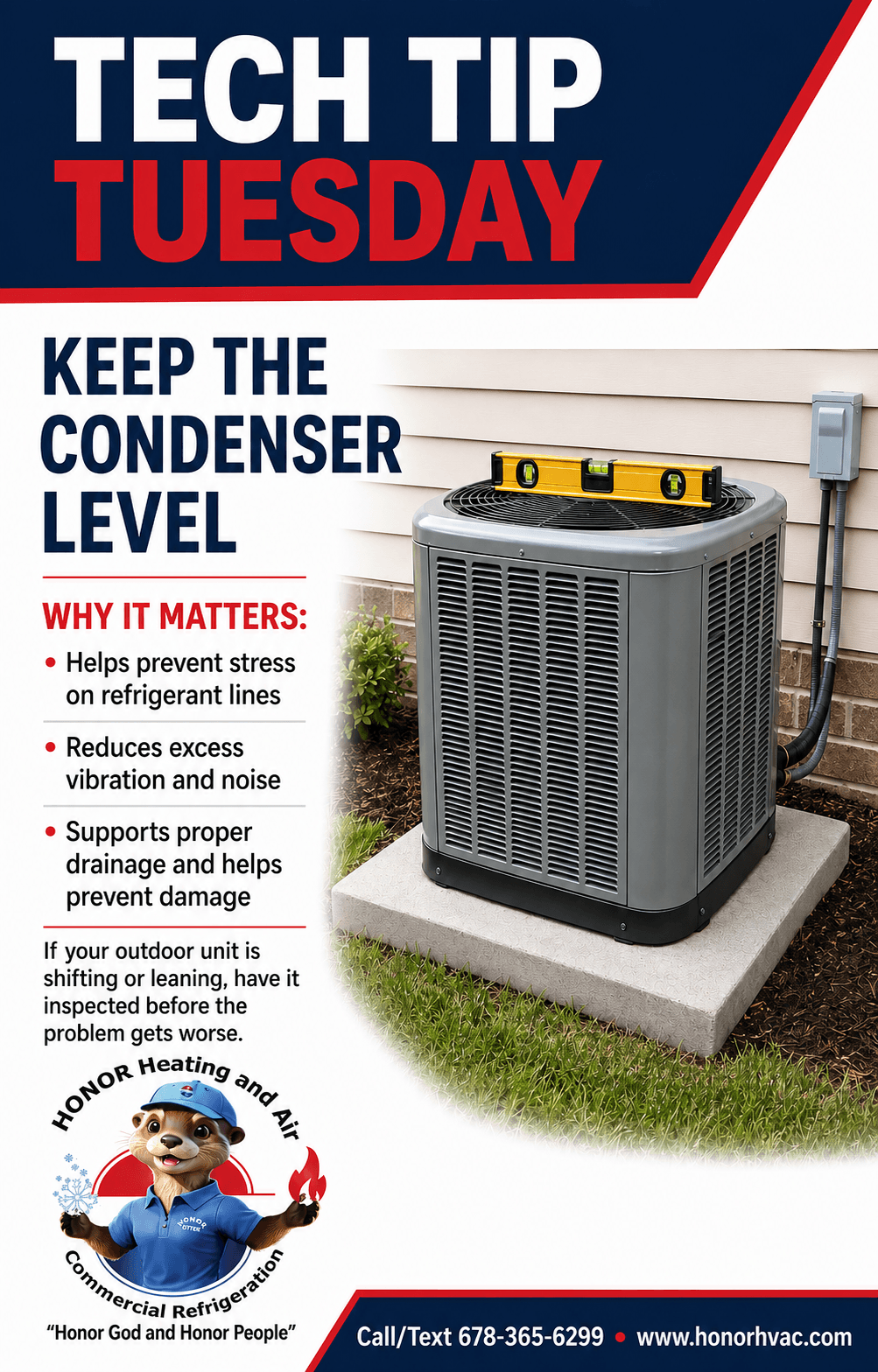 Why Your Outdoor AC Condenser Needs to Stay Level image