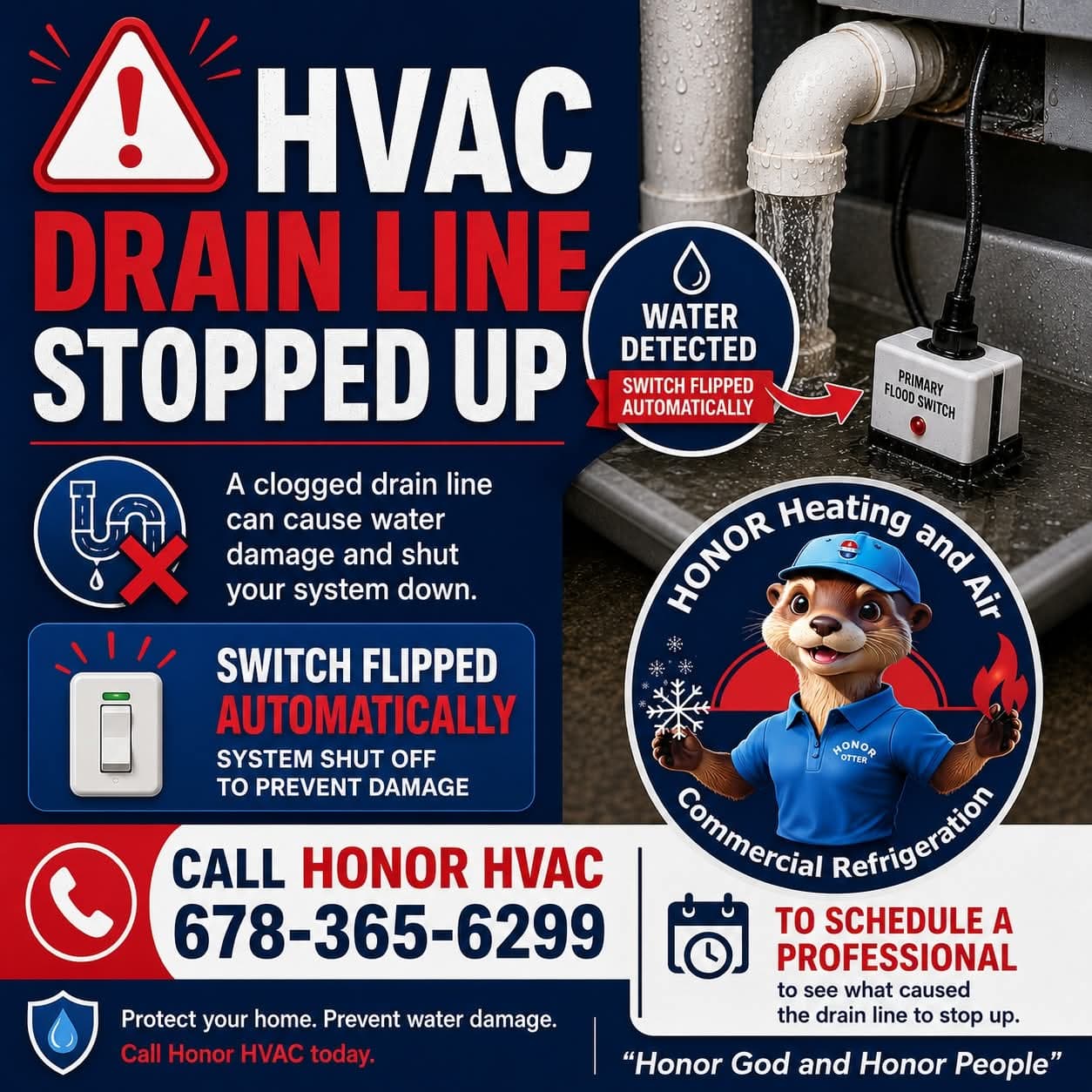 Project Clogged HVAC Drain Line? Here's What Actually Happens image