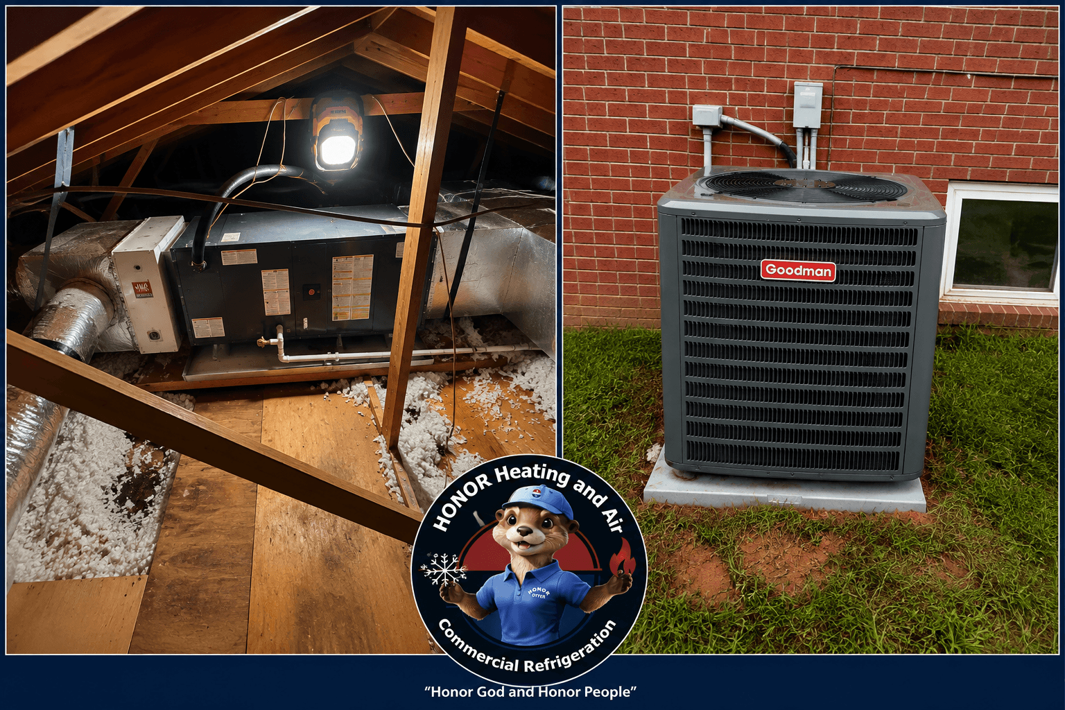 Goodman 4-Ton Heat Pump Install with Smart Thermostat Upgrade image
