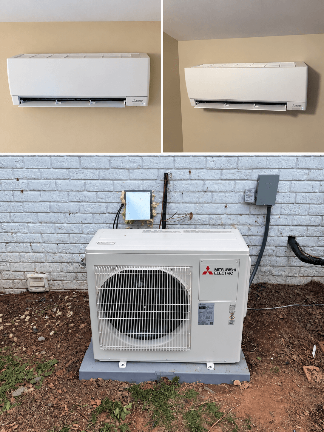Mitsubishi M Series Dual-Head Mini-Split Installation in Gainesville GA image