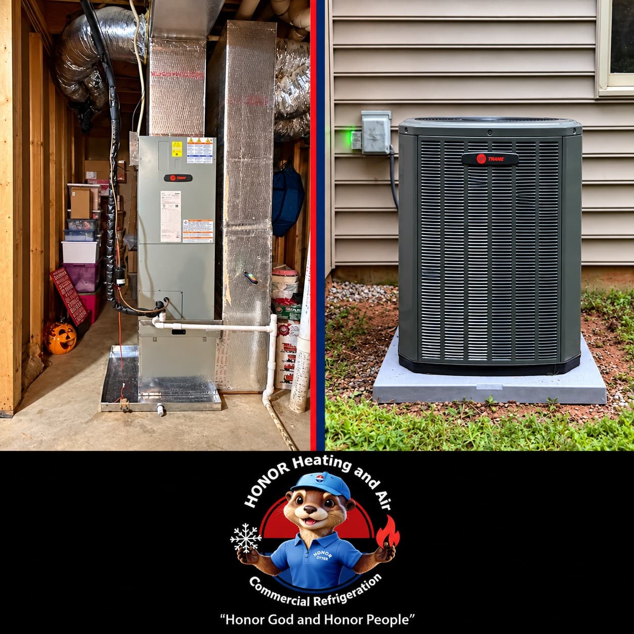 Project Trane Heat Pump and Furnace Install Built for Year-Round Comfort image