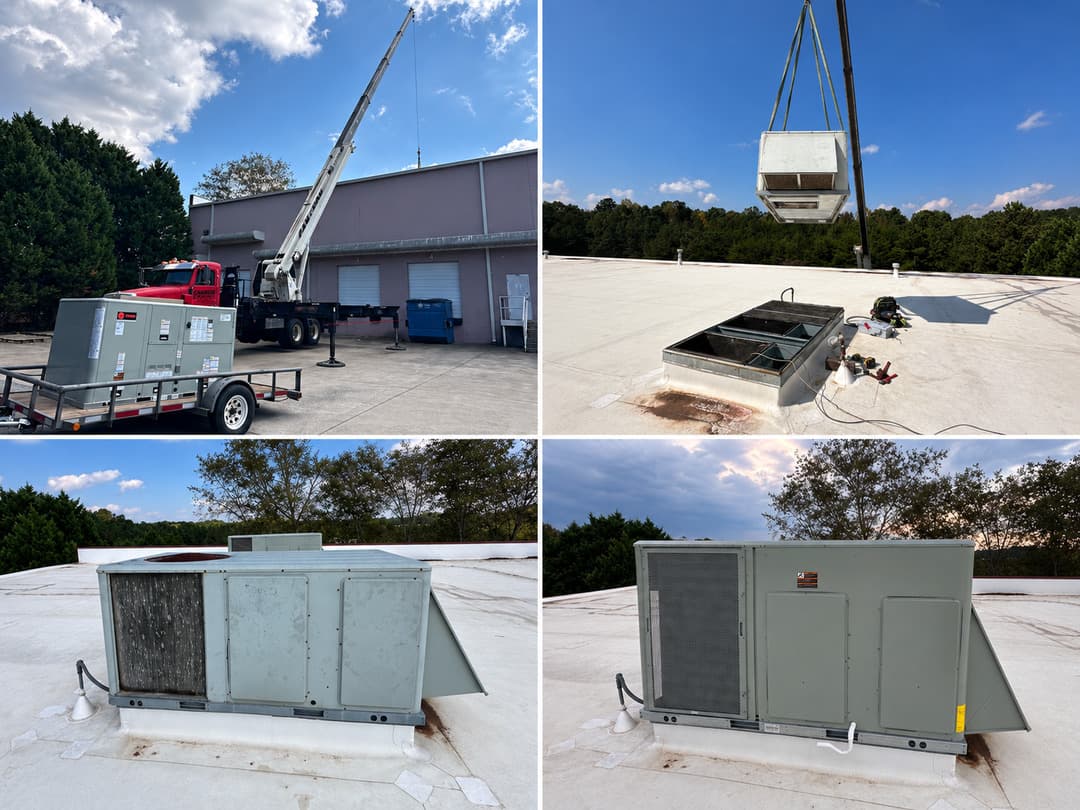 Commercial Rooftop Gas Pack Replacement in Buford GA image